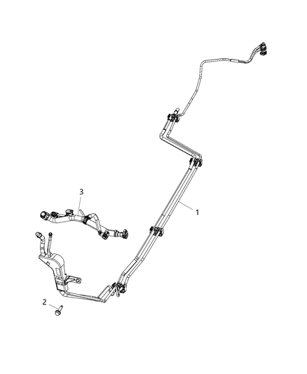 2021 Jeep Cherokee Fuel Lines/Tubes And Related Parts Diagram 2 - Thumbnail