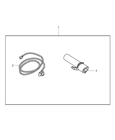 2012 Dodge Journey Cord Engine Block Heater Diagram for 68088804AB