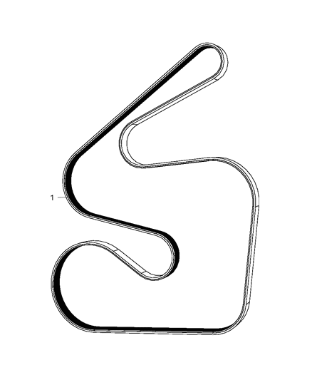 2009 Chrysler Aspen Belts, Serpentine & V-Belts Diagram 2 - Thumbnail