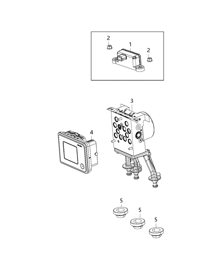 2020 Chrysler 300 Modules, Engine Compartment Diagram 1 - Thumbnail