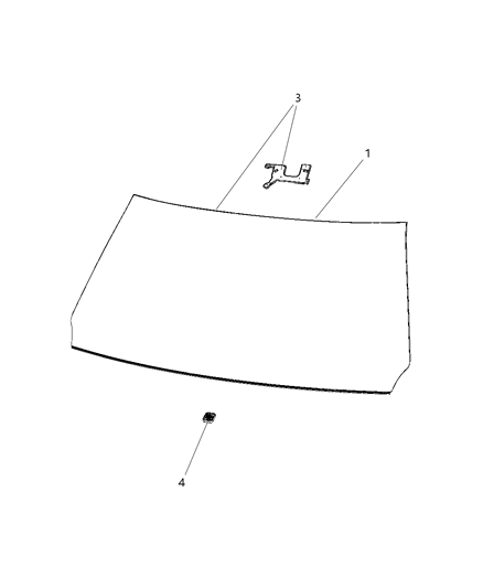 2019 Ram 1500 New Style Windshield Diagram