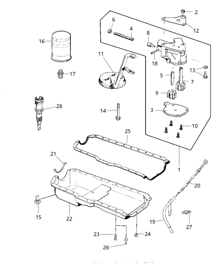 2005 Jeep Wrangler Engine Oiling Diagram 2 - Thumbnail