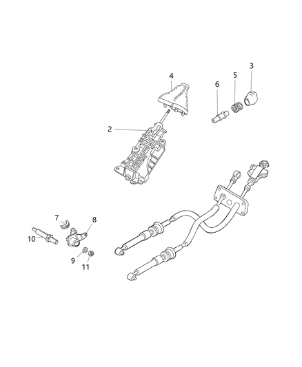 2021 Ram ProMaster 2500 Gearshift Controls Diagram 1 - Thumbnail