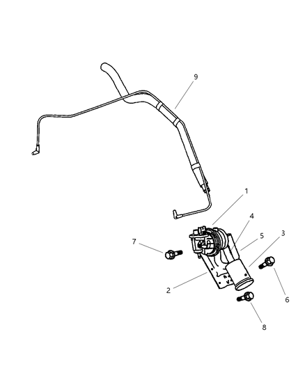 1999 Jeep Grand Cherokee Leak Detect Pump Bracket Diagram for 4854128AB