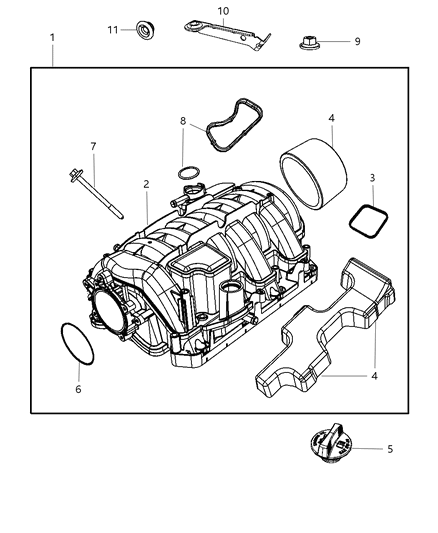 2009 Dodge Challenger Intake Manifold Diagram 4 - Thumbnail
