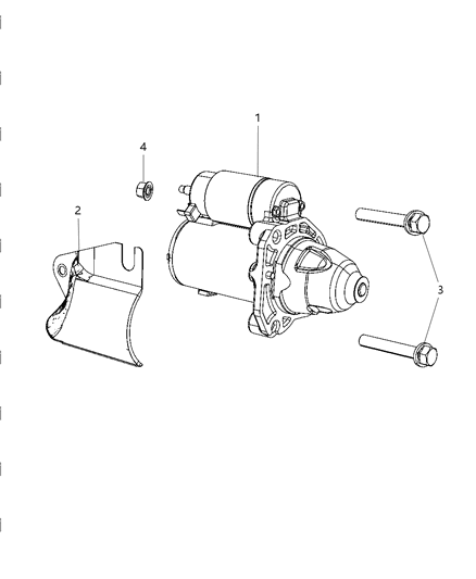 2011 Dodge Challenger Starter & Related Parts Diagram 1 - Thumbnail