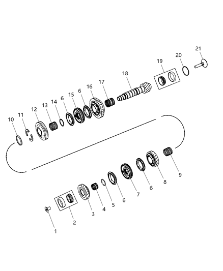 2008 Dodge Caliber Ring Ring - Synchronizer Diagram for 68033399AA