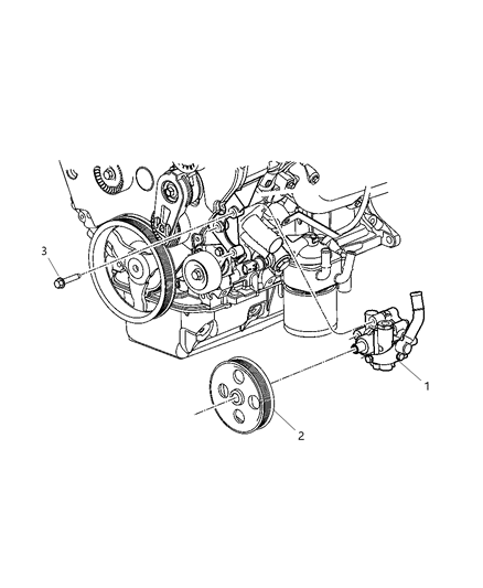 2001 Dodge Caravan Power Steering Pump Diagram 3 - Thumbnail