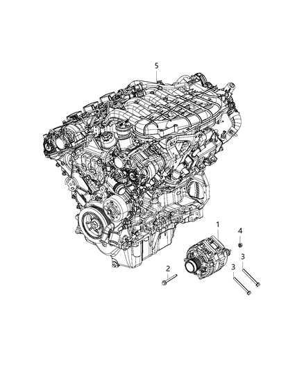 2020 Chrysler Voyager Alternator Diagram for 56029732AB