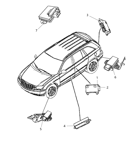 2008 Chrysler Pacifica Modules Diagram
