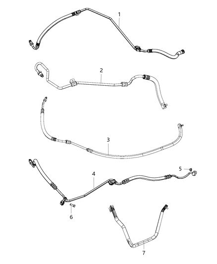 2014 Chrysler 300 Power Steering Hose Diagram 1 - Thumbnail