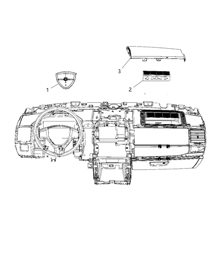 2008 Dodge Grand Caravan Air Bags Front Diagram