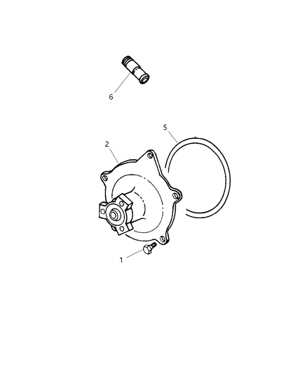 2004 Dodge Caravan Water Pump & Related Parts Diagram 2 - Thumbnail
