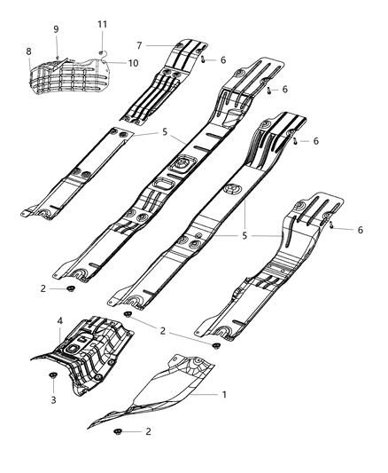 2014 Ram 2500 Shield Heat Diagram for 68161502AB