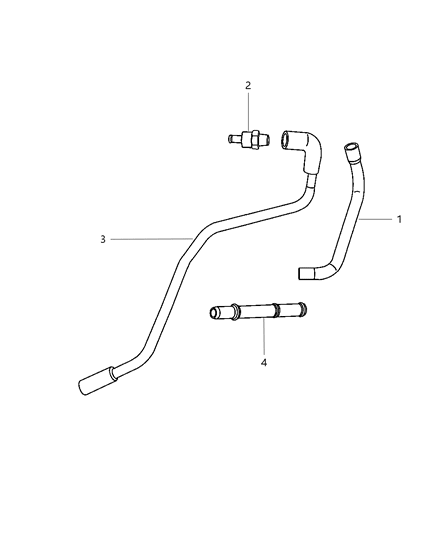 2004 Dodge Stratus Sedan Crankcase Ventilation & Vapor Harness Diagram 1 - Thumbnail