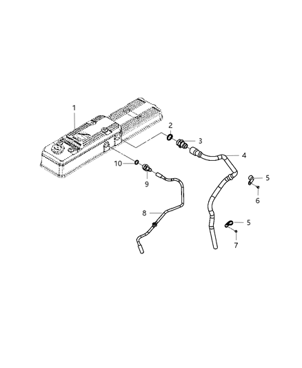 2009 Dodge Ram 3500 Pickup Crankcase Ventilation Diagram 1 - Thumbnail