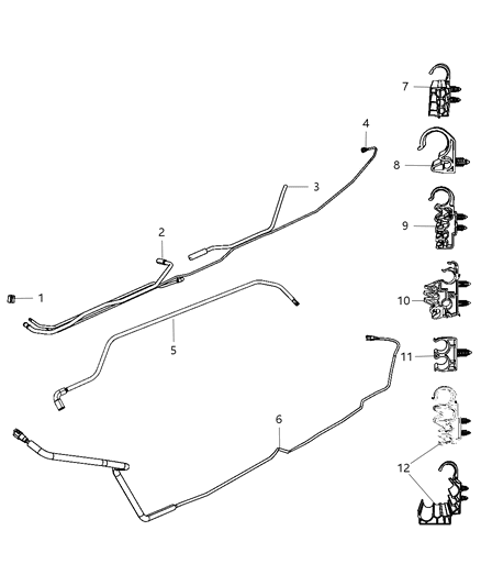 2010 Dodge Ram 2500 Clip Diagram for 52102760AG
