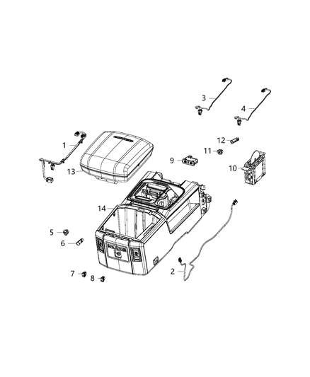 2020 Ram 1500 Player Compact Disc Diagram for 5091303AD