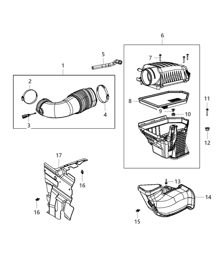 2015 Dodge Charger Air Cleaner Diagram 2 - Thumbnail