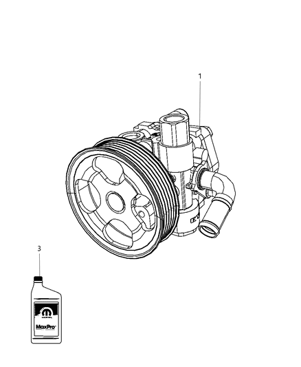 2010 Dodge Journey Power Steering Pump Diagram 1 - Thumbnail