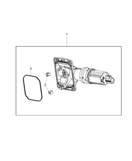2020 Ram 1500 New Style Axle Disconnect, Front Diagram