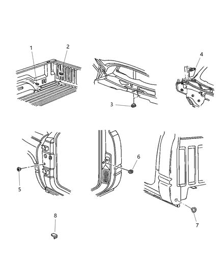2002 Dodge Ram 3500 Quad & Club Cab Plugs Diagram
