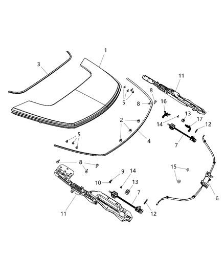 2009 Chrysler Sebring Switch, Front Diagram for 68028376AA