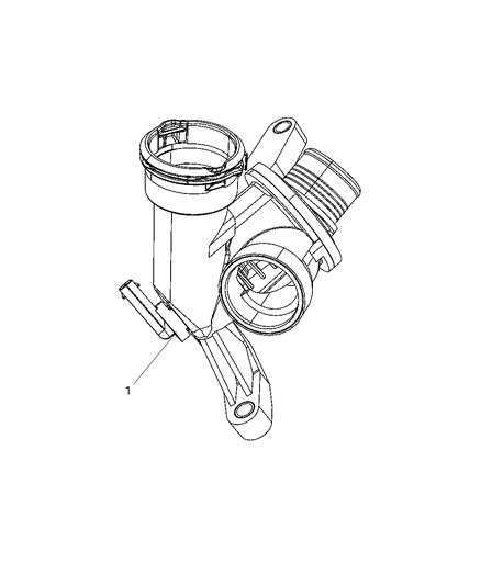 2010 Jeep Compass Thermostat & Related Parts Diagram 1 - Thumbnail