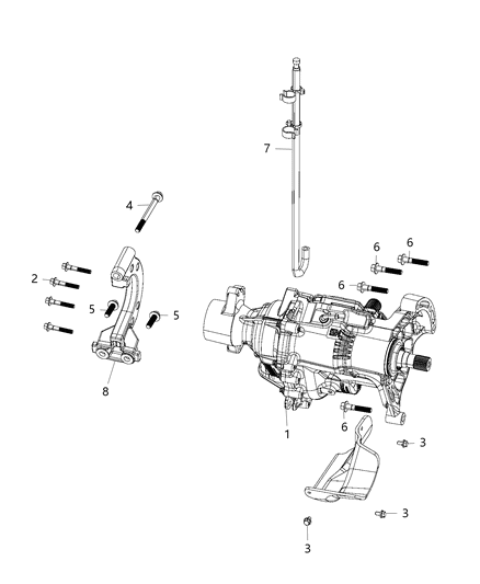 2020 Jeep Cherokee Power Transfer Unit Assembly Diagram 1 - Thumbnail