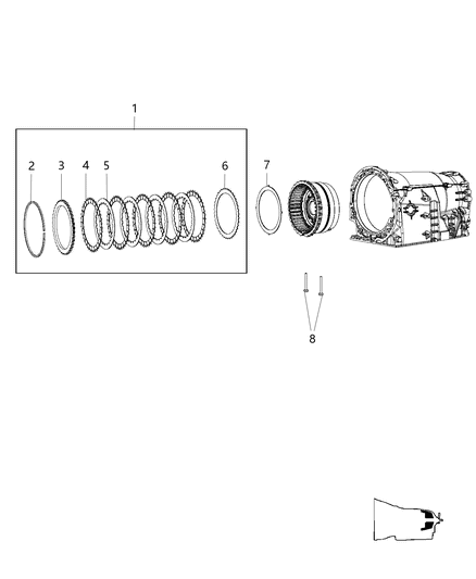 2012 Dodge Durango B2 Clutch Assembly Diagram 2 - Thumbnail