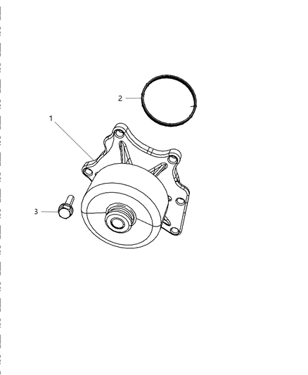 2014 Dodge Viper Water Pump & Related Parts Diagram