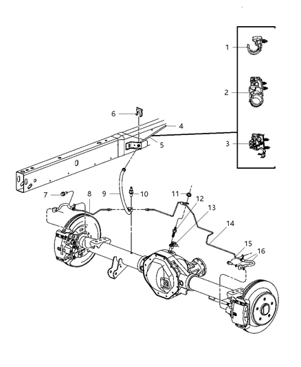 2012 Ram 3500 Tube Brake Diagram for 52122480AB