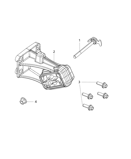 2019 Ram 4500 Engine Mounting Left Side Diagram 2 - Thumbnail