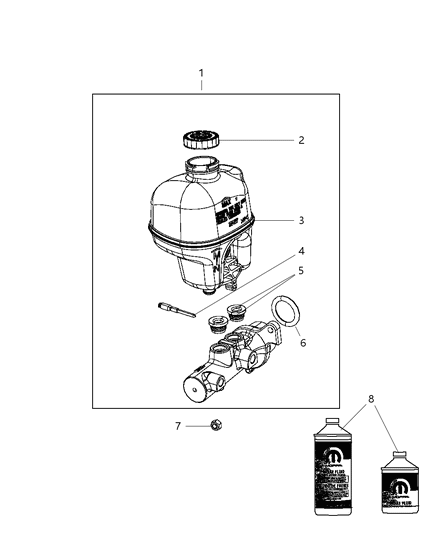 2010 Dodge Ram 2500 Brake Master Cylinder Diagram 2 - Thumbnail