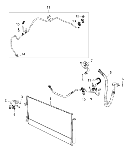 2018 Jeep Renegade Discharge Hose Diagram for 68418392AA