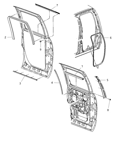 2010 Dodge Ram 5500 Run Channel, Rear Driver Side Diagram for 55276165AH