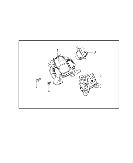 2016 Jeep Renegade Switch Console Diagram for 5VD54LXHAB