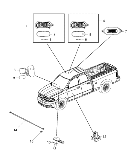 2014 Ram 3500 Wiring Ambient Light Engine with LED for Door Handle Diagram for 68203611AA