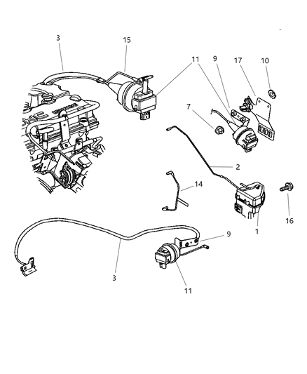 2001 Chrysler Sebring Servo Plate Diagram for 4578006AA