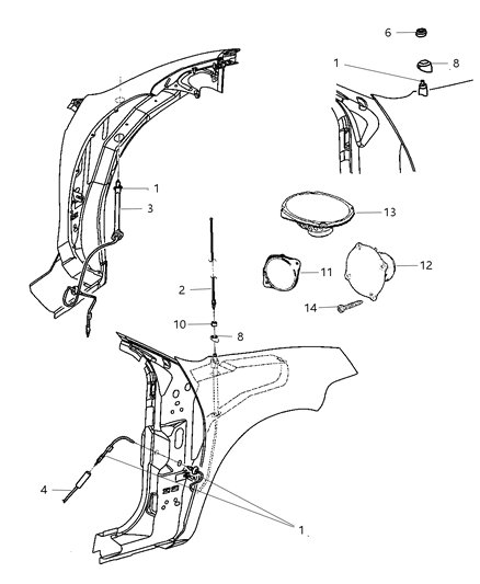 2005 Dodge Neon Adapter Nut Diagram for 4793964AC