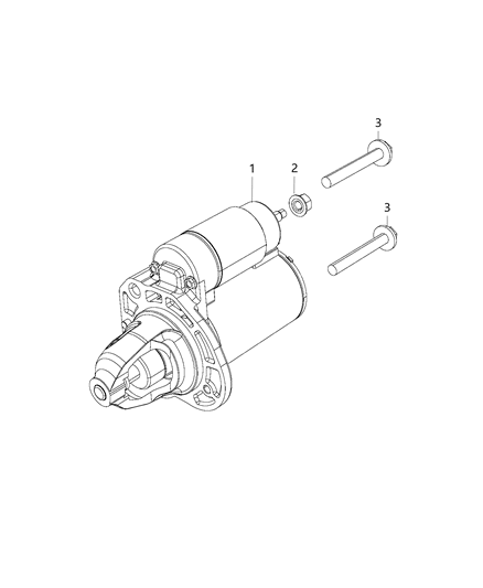 2020 Ram 1500 New Style Starter & Related Parts Diagram 3 - Thumbnail