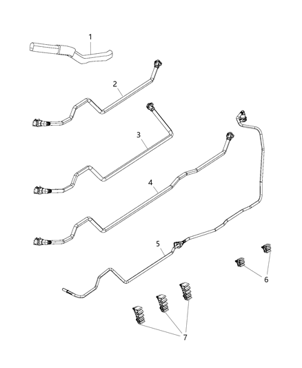 2020 Ram 1500 Classic Fuel Lines/Tubes, Rear Diagram 2 - Thumbnail