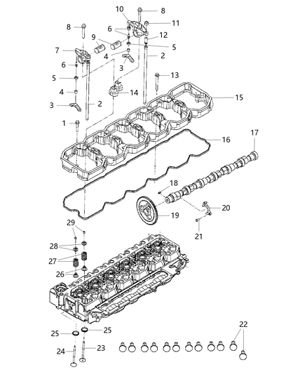 2018 Ram 2500 Camshaft And Valvetrain Diagram 4 - Thumbnail