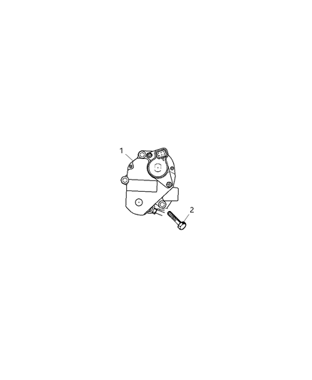 2001 Dodge Dakota Gear Motor Transfer Case Diagram for 5019471AA