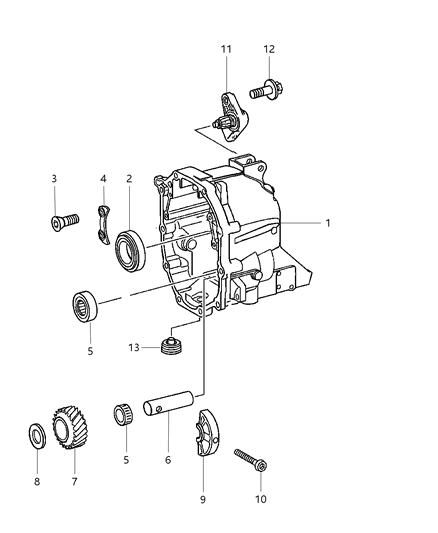 2012 Jeep Liberty Case & Related Parts Diagram 4 - Thumbnail