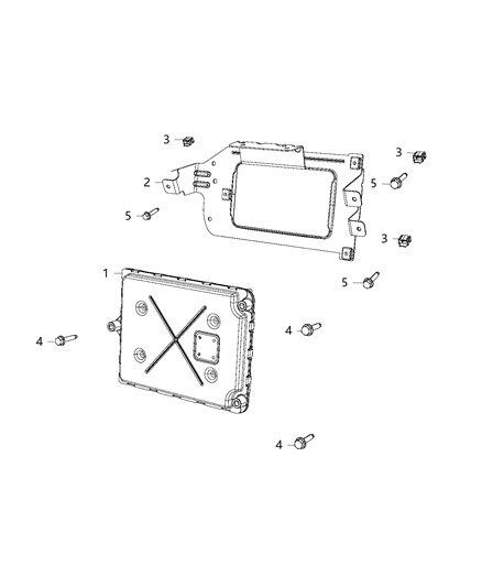 2016 Chrysler Town & Country Module Powertrain Control Generic Diagram for 68243295AA