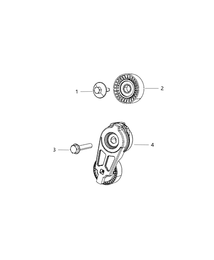 2011 Ram 1500 Pulley & Related Parts Diagram 2 - Thumbnail