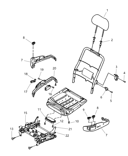 1999 Chrysler LHS Outer Cover, Front Passenger Side Diagram for QY261AZAA