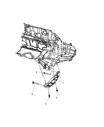 2009 Chrysler PT Cruiser Structural Collar of Automatic Transmission Diagram