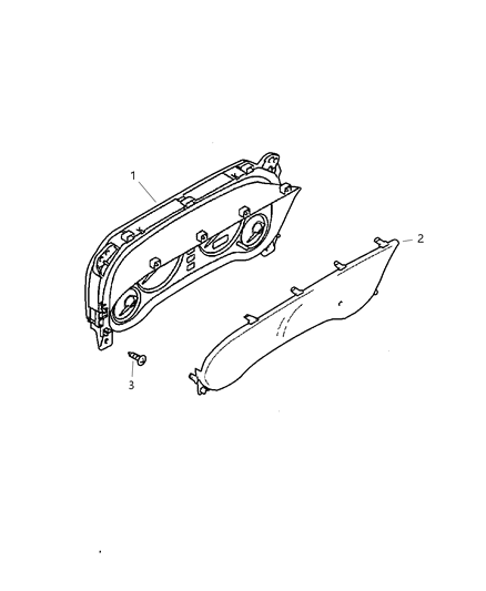2005 Chrysler Sebring Coupe Cluster, Instrument Panel Diagram